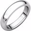 IRH9.5:2001:P 10kt White 4 mm Heavy comfort Fit Band