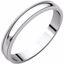 MGL6:3000:P Platinum 3mm Light Milgrain Band