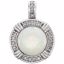 86285:6003:P Platinum Opal & 1/10 CTW Diamond Pendant