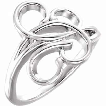 51524:105:P Platinum Freeform Ring