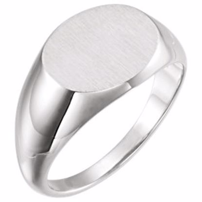 9823:104:P Platinum Signet Ring