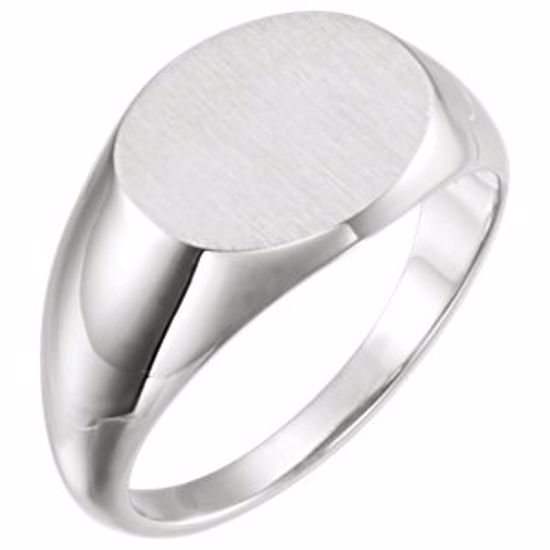 9823:104:P Platinum Signet Ring