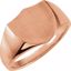 9825:103:P 14kt Rose Signet Ring