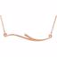 86299:103:P 14kt Rose Freeform 17.5" Necklace