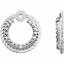 652029:60000:P 14kt White .04 CTW Diamond Earring Jackets