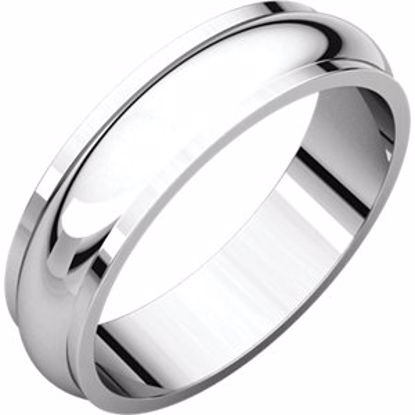 HRE8.5:100:P Palladium 5mm Half Round Edge Band