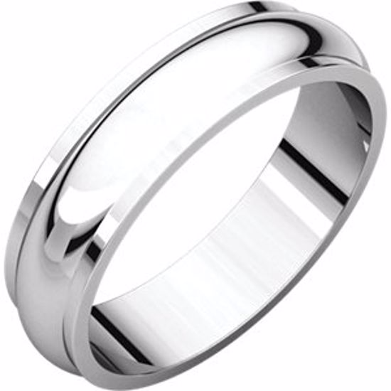 HRE8.5:100:P Palladium 5mm Half Round Edge Band