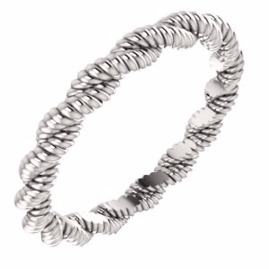 254:1926:P 10kt Yellow 3mm Twisted Rope Band Size 6.5