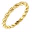 254:1932:P 14kt Yellow 3mm Twisted Rope Band Size 7.5