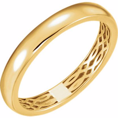 51564:211:P 14kt Yellow 4mm Lattice Design Band Size 11