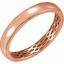 51564:311:P 14kt Rose 4mm Lattice Design Band Size 11