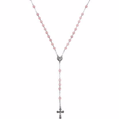 86351:60000:P Rose Quartz Bead Rosary 