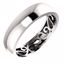 51565:811:P Platinum 6mm Paisley Design Band Size 11