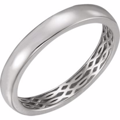 51564:411:P Platinum 4mm Lattice Design Band Size 11