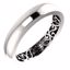 51565:407:P Platinum 4mm Paisley Design Band Size 7