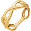 51585:60001:P 14kt Yellow Infinity-Style Ring