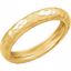 51586:60001:P 14kt Yellow Hammered Ring