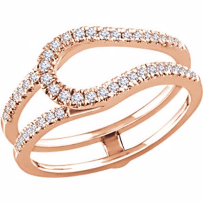 652099:102:P 14kt Rose 1/3 CTW Diamond Ring Guard