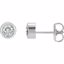 61086:60046:P 14kt White Forever Brilliant Moissanite Earrings