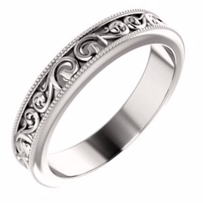 51581:706:P 14kt Rose 4mm Band Size 6