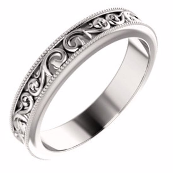 51581:706:P 14kt Rose 4mm Band Size 6