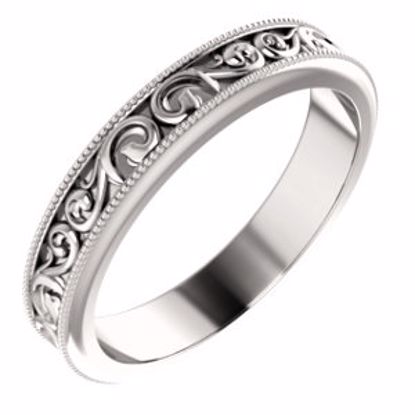 51581:807:P Platinum 4mm Band Size 7