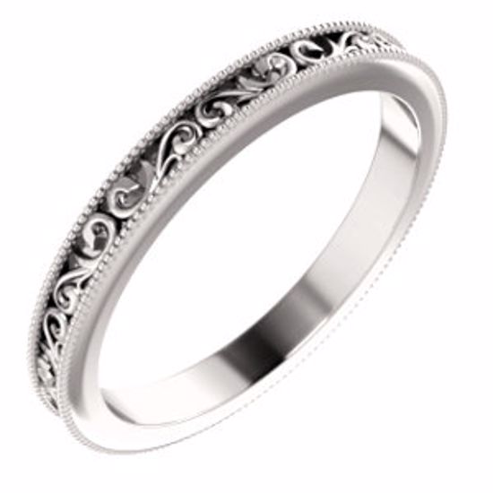 51581:406:P Platinum 2.5mm Band Size 6