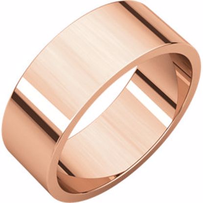 F9:104:P 14kt Rose 7mm Flat Band