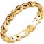 51579:205:P 14kt Yellow 3mm Sculptural Scroll Design Band Size 5