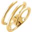 652119:60000:P 14kt Yellow Freeform Ring