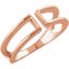 652121:60002:P 14kt Rose Freeform Ring