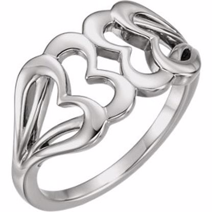 51576:104:P Platinum Heart Ring