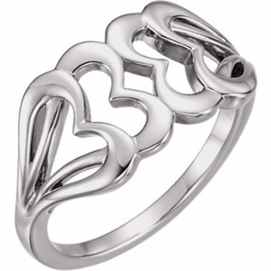 51576:104:P Platinum Heart Ring