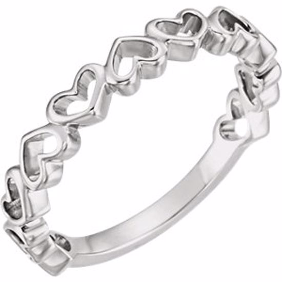 51574:104:P Platinum Heart Ring