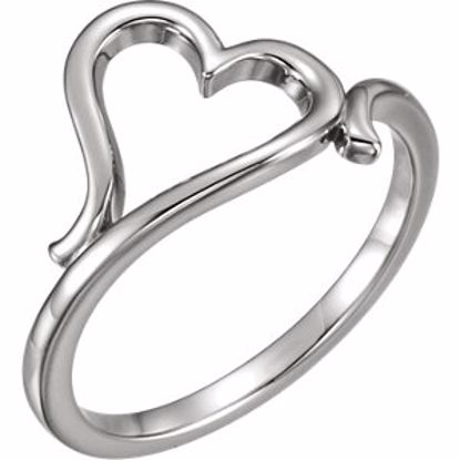 51573:104:P Platinum Heart Ring