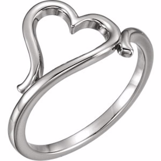 51573:104:P Platinum Heart Ring