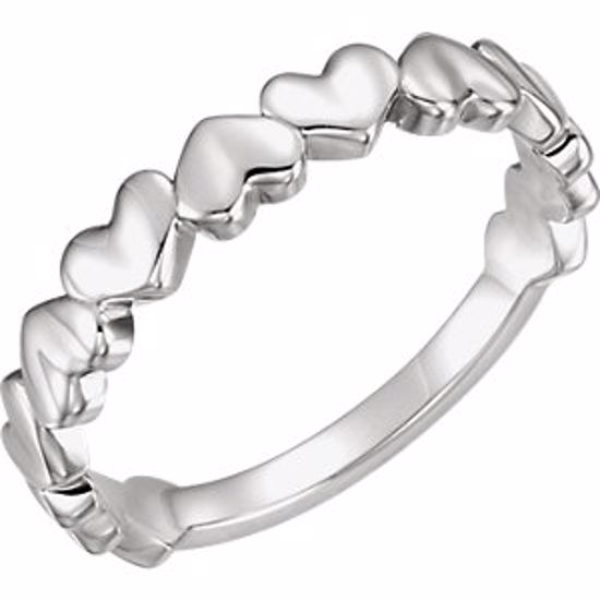 51575:104:P Platinum Heart Ring