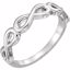 51618:104:P Platinum Stackable Infinity Ring