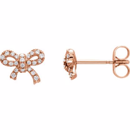 651935:60001:P 14kt Rose 1/5 CTW Diamond Earrings