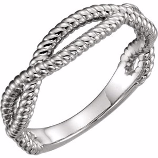 51572:104:P Platinum Rope Ring