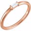 122887:602:P 14kt Rose 1/8 CTW Diamond Stackable Ring