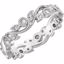 69816:6027:P 14kt White 1/4 CTW Diamond Eternity Band Size 10