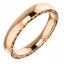 51577:210:P 14kt Yellow 4mm Sculptural-Style Relief Pattern Band Size 10