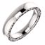 51577:3055:P 14kt Rose 4mm Sculptural-Style Relief Pattern Band Size 5.5
