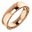 51577:512:P 14kt White 6mm Sculptural-Style Relief Pattern Band Size 12