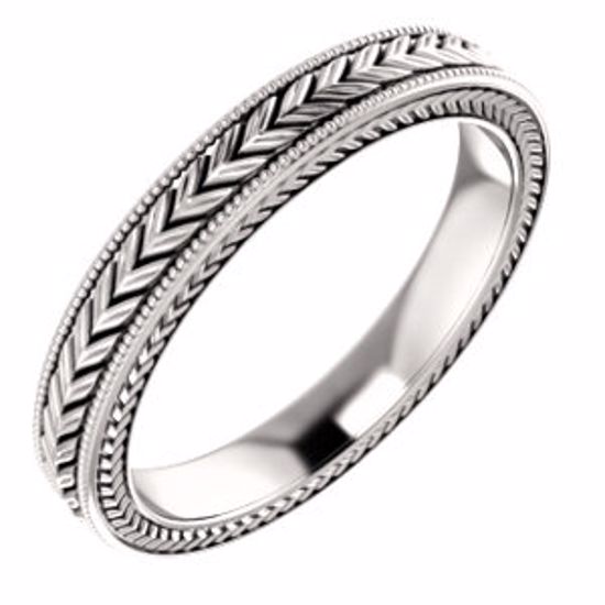 51582:121:P 14kt Rose 3mm Band Size 7.5