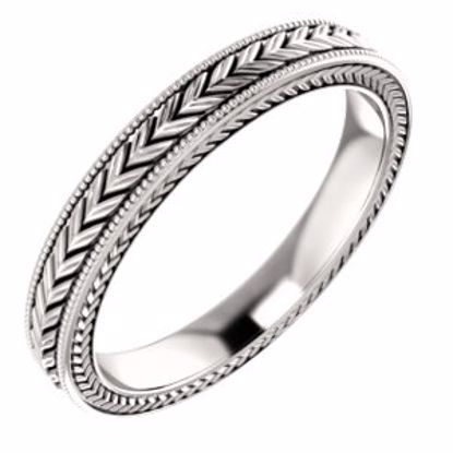 51582:126:P 14kt Rose 3mm Band Size 8