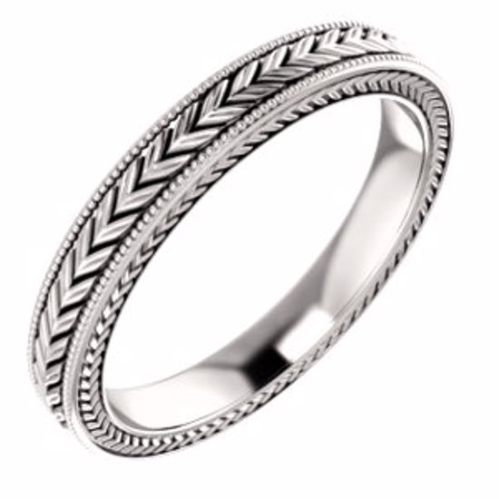 51582:126:P 14kt Rose 3mm Band Size 8
