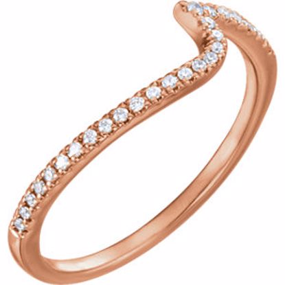 652208:117:P 14kt Rose 1/10 CTW Diamond Band for 3.5mm Engagement Ring