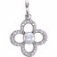 86365:600:P 14kt White Freshwater Cultured Pearl & 1/6 CTW Diamond Pendant